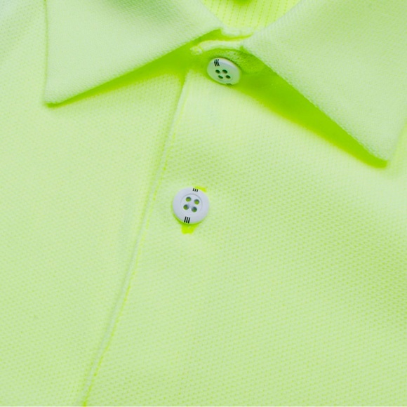 Adidas FJ9915 Men's Sports Aeroready Solar Volt Green Polo Shirt Top Size S - Picture 9 of 13